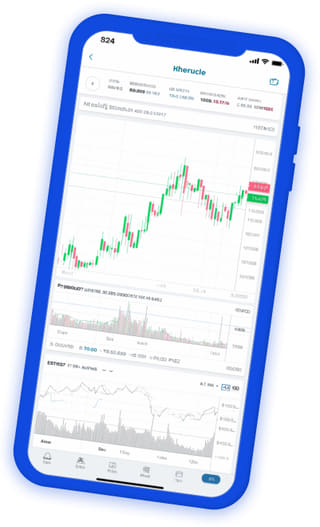 Dashboard live del portafoglio nell'app di crypto trading Ardito Maturaggio